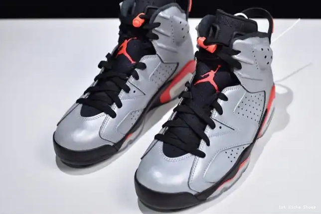 1st Kicks JSP Jordan CI4072-001 6 3M Infrared Air Reflective 0523